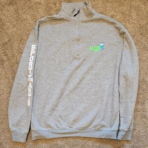 Gray Quarter-Zip Sweater